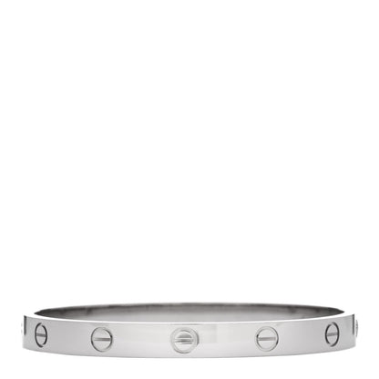 Cartier 18K White Gold LOVE Bracelet 17 2 of 6