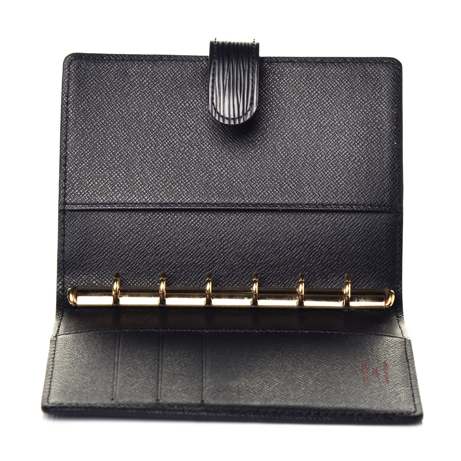 Louis Vuitton Epi Small Ring Agenda Cover Black 4 of 6