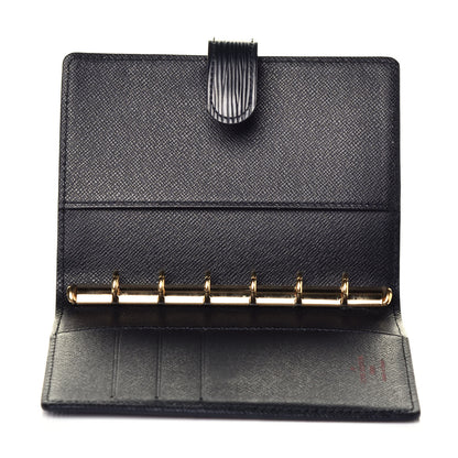 Louis Vuitton Epi Small Ring Agenda Cover Black 4 of 6