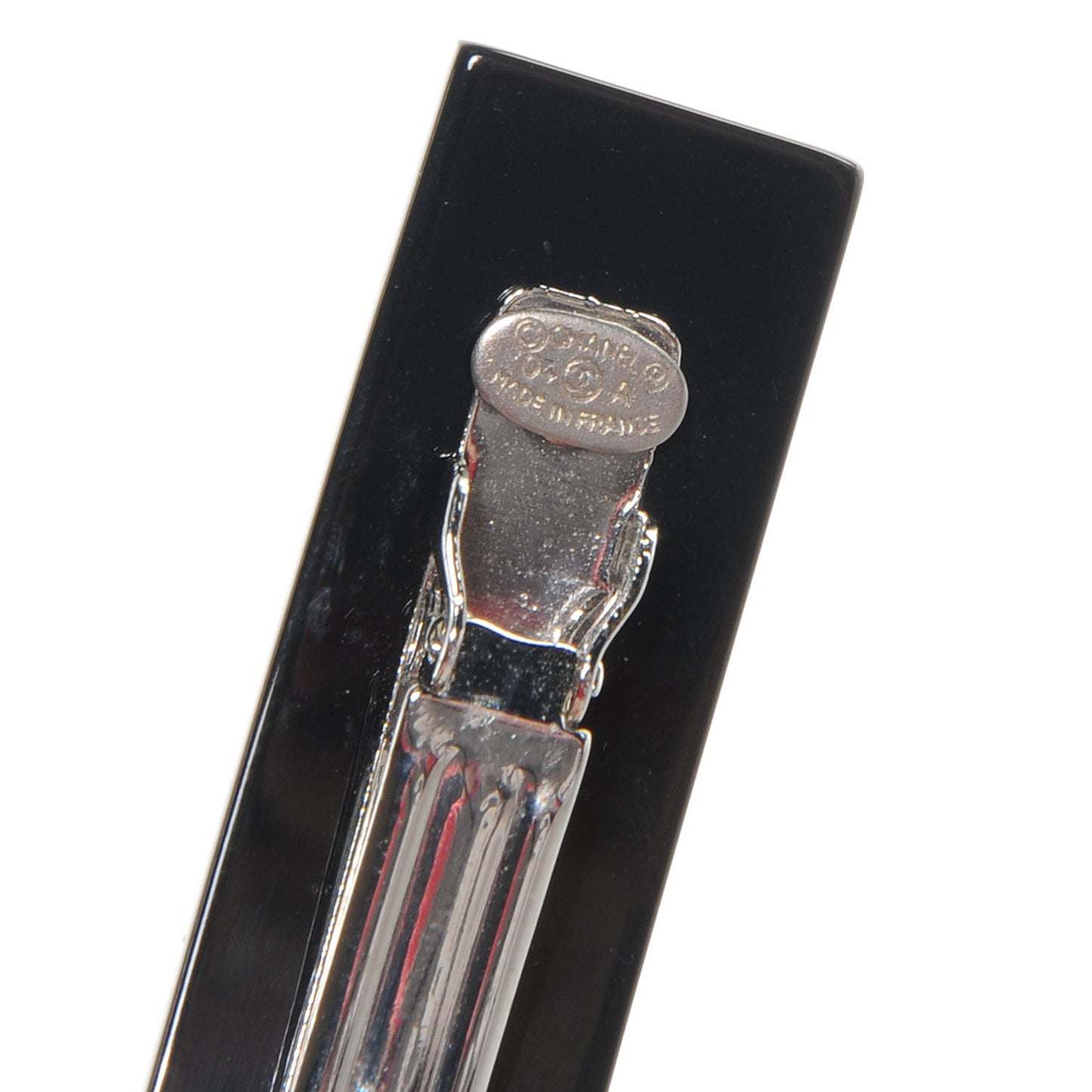 Resin Lipstick Barrette Black