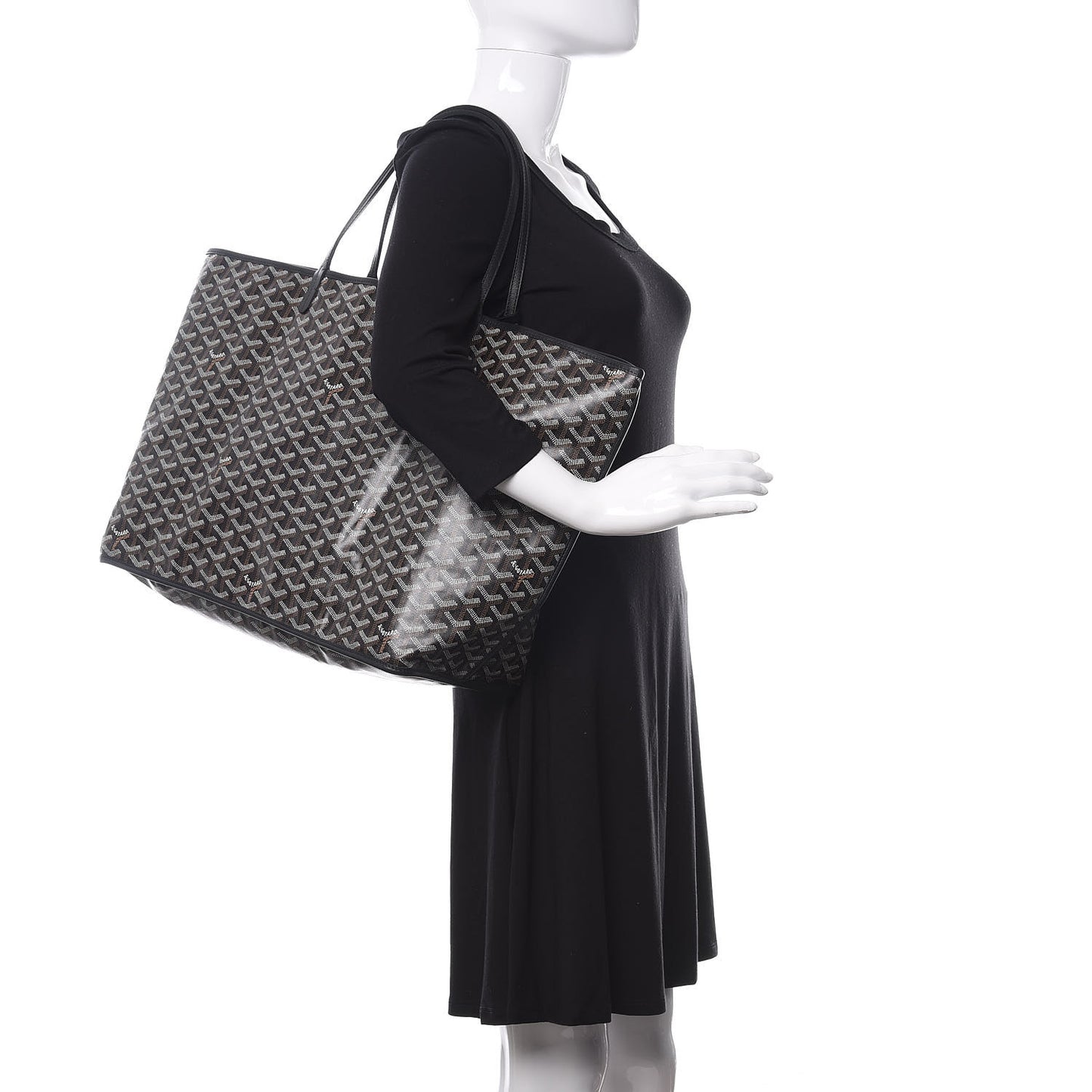 Goyardine Reversible Anjou GM Black