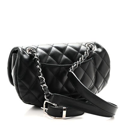 Chanel Calfskin Quilted CC Uniform Flap Belt Bag Black 3 of 10