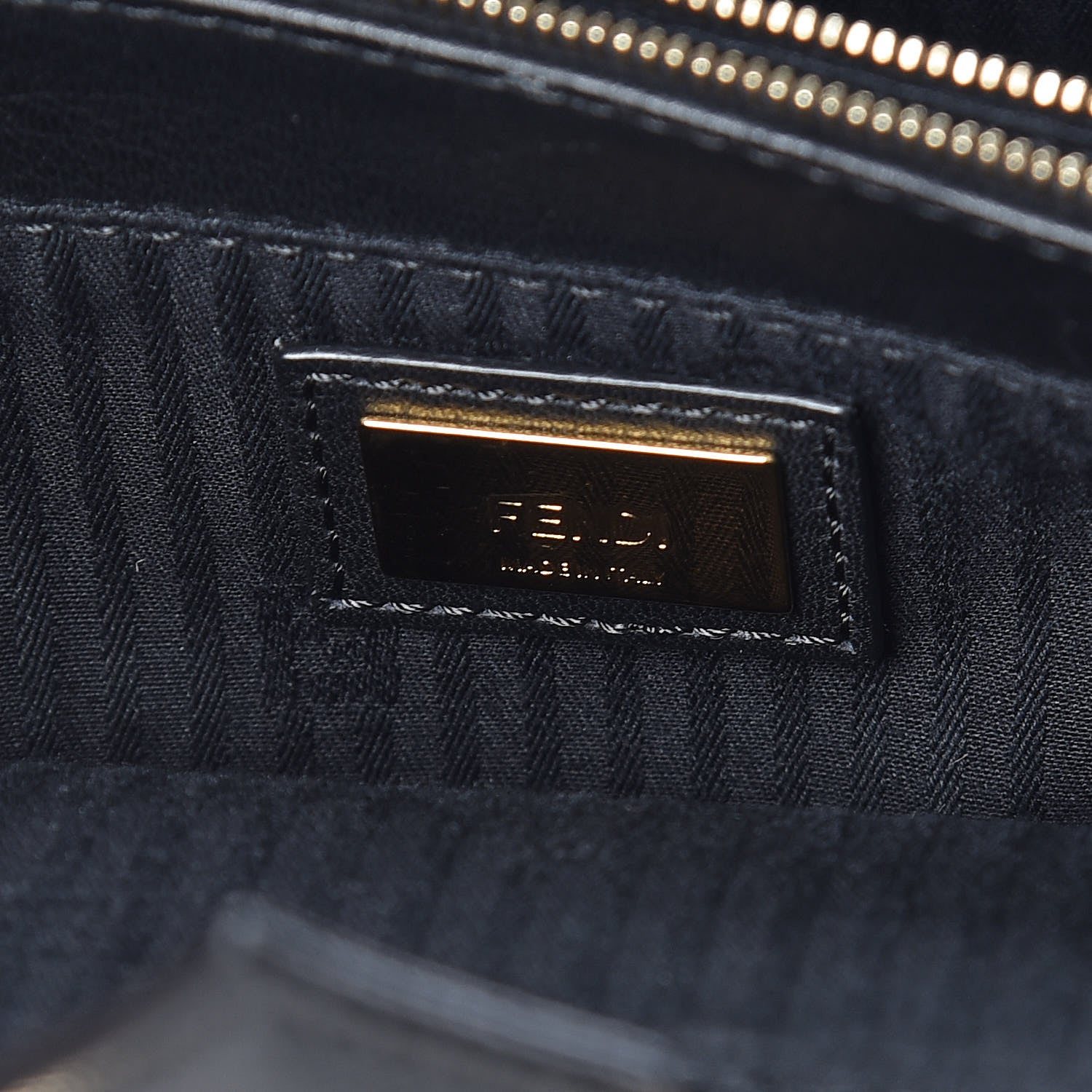 Fendi Vitello Elite Petite 2Jours Tote Black 7 of 9