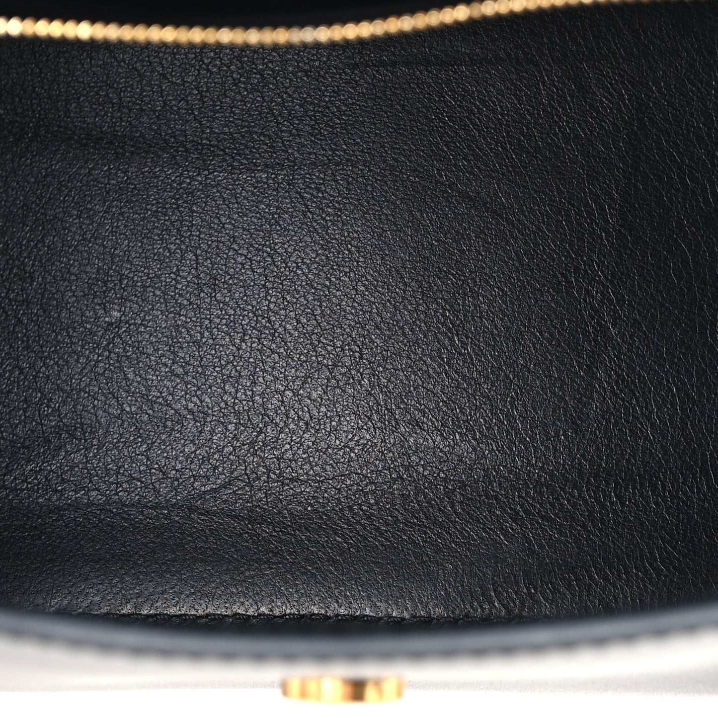 Shiny Box Calfskin Small Hourglass Top Handle Bag Black