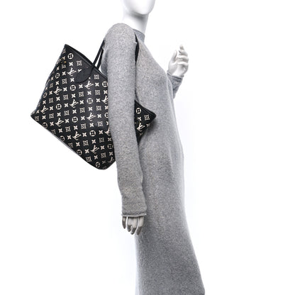 Louis Vuitton Empreinte Spring In The City Neverfull MM Black White Pink 3 of 10