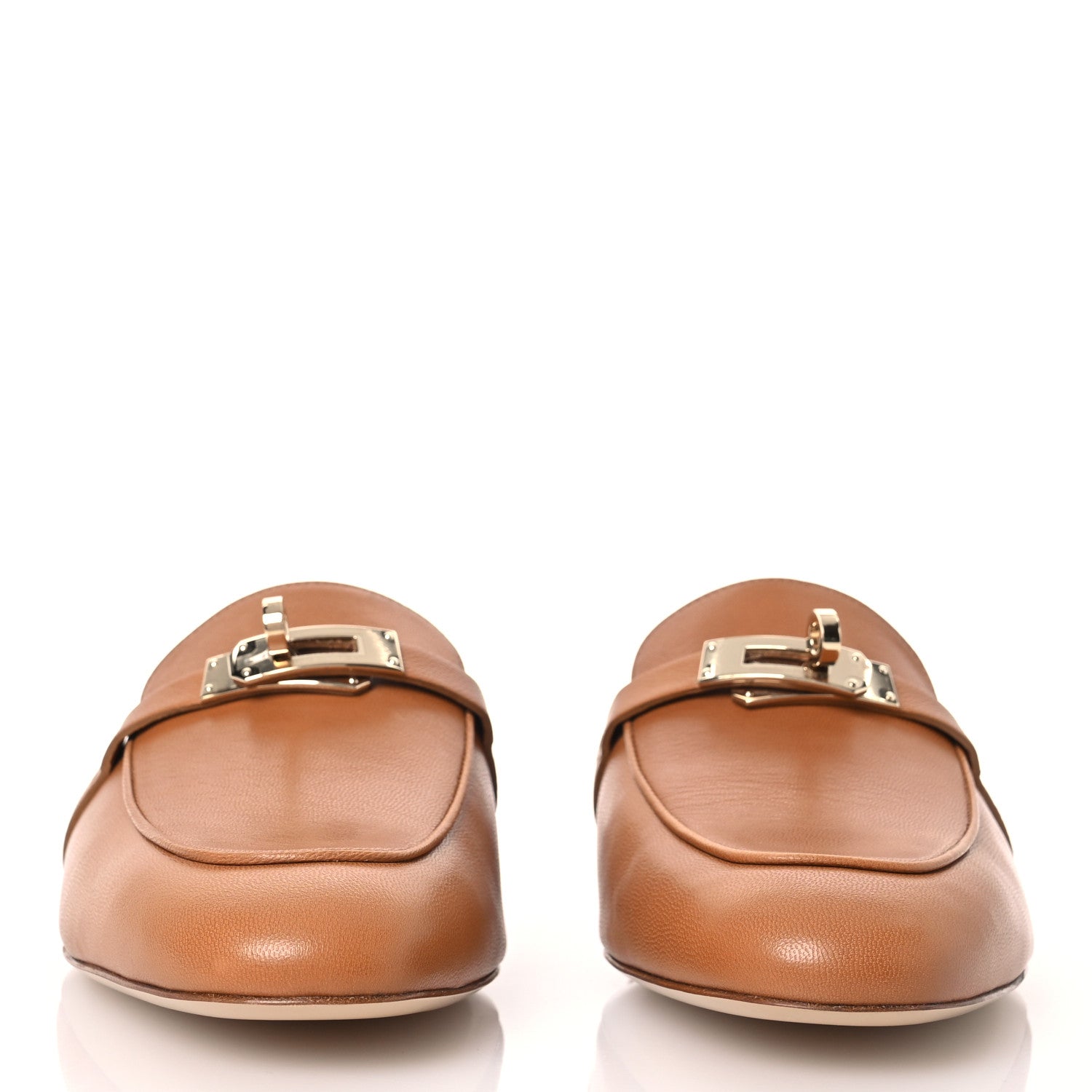 Hermes Goatskin Oz Mules 41 Naturel 2 of 12