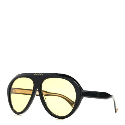 Gucci Double G Navigator Sunglasses GG 0479S Black 1 of 9
