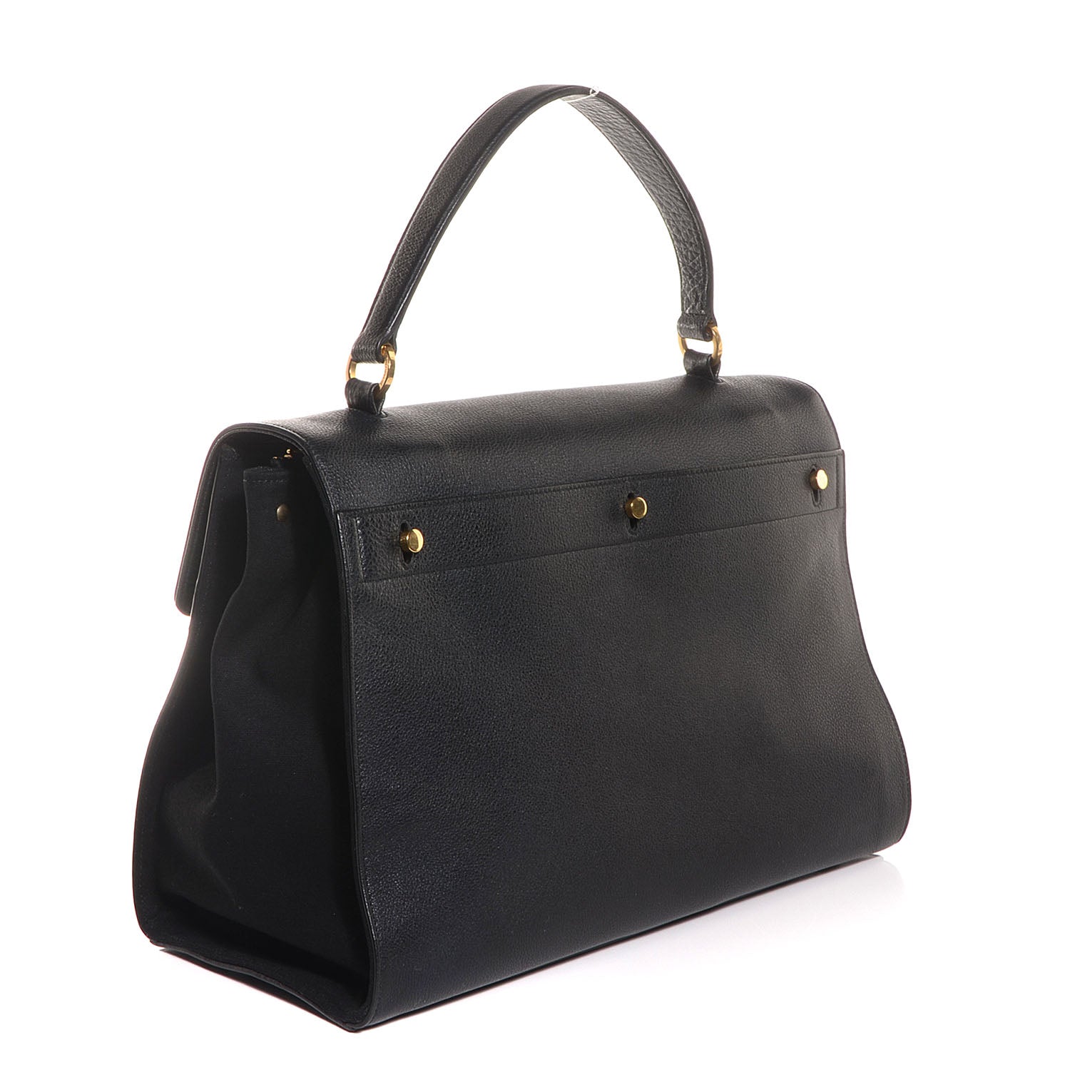 Saint Laurent Calfskin Large Muse Two Black 3 of 9