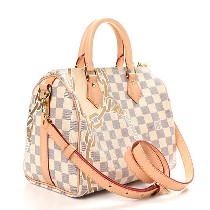 Louis Vuitton Damier Azur Nautical Speedy Bandouliere 25 3 of 12