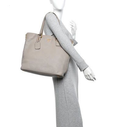 Prada Vitello Daino Tote Pomice 2 of 13