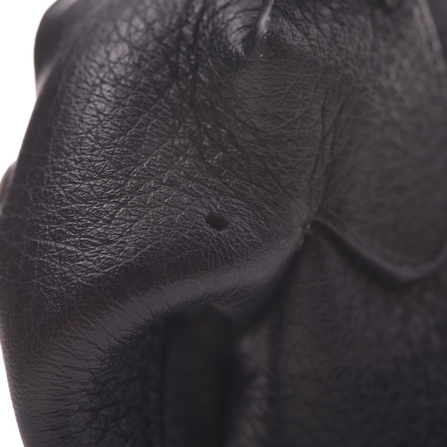 Loewe Calfskin Mini Punk Elephant Coin Purse Bag Charm Black 9 of 9