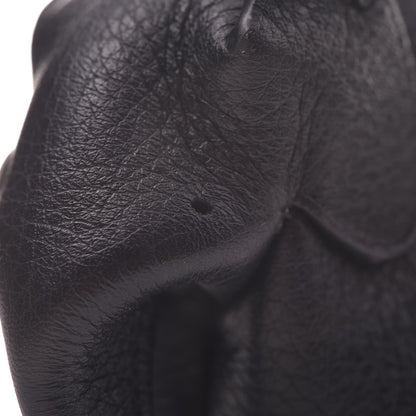 Loewe Calfskin Mini Punk Elephant Coin Purse Bag Charm Black 9 of 9