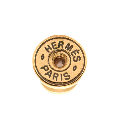 Hermes Gold Swift O'Kelly Earrings Black 4 of 6