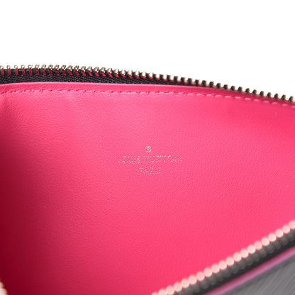 Louis Vuitton Epi Felicie Chain Wallet Zippered Insert Black Hot Pink 6 of 6
