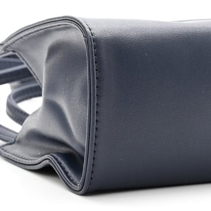 Telfar Vegan Leather Small Shopping Bag Navy 9 of 10