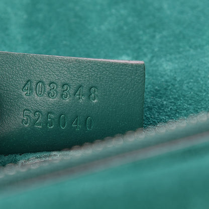 Gucci GG Supreme Monogram Embroidered Medium Dionysus Shoulder Bag Emerald 7 of 9