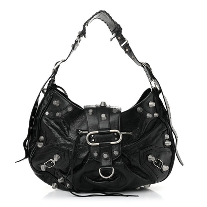 Balenciaga Agneau Arena Large Le Cagole Shoulder Bag Black 1 of 12