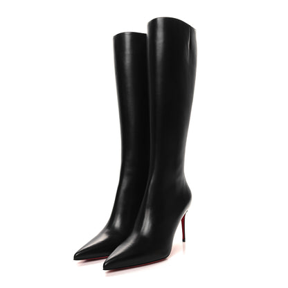 Christian Louboutin Calfskin So Kate Pointed Tall Boots 40.5 Black 3 of 7