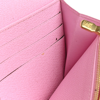 Louis Vuitton Monogram 2016 Christmas Animation Sarah Wallet Rose Ballerine 9 of 10