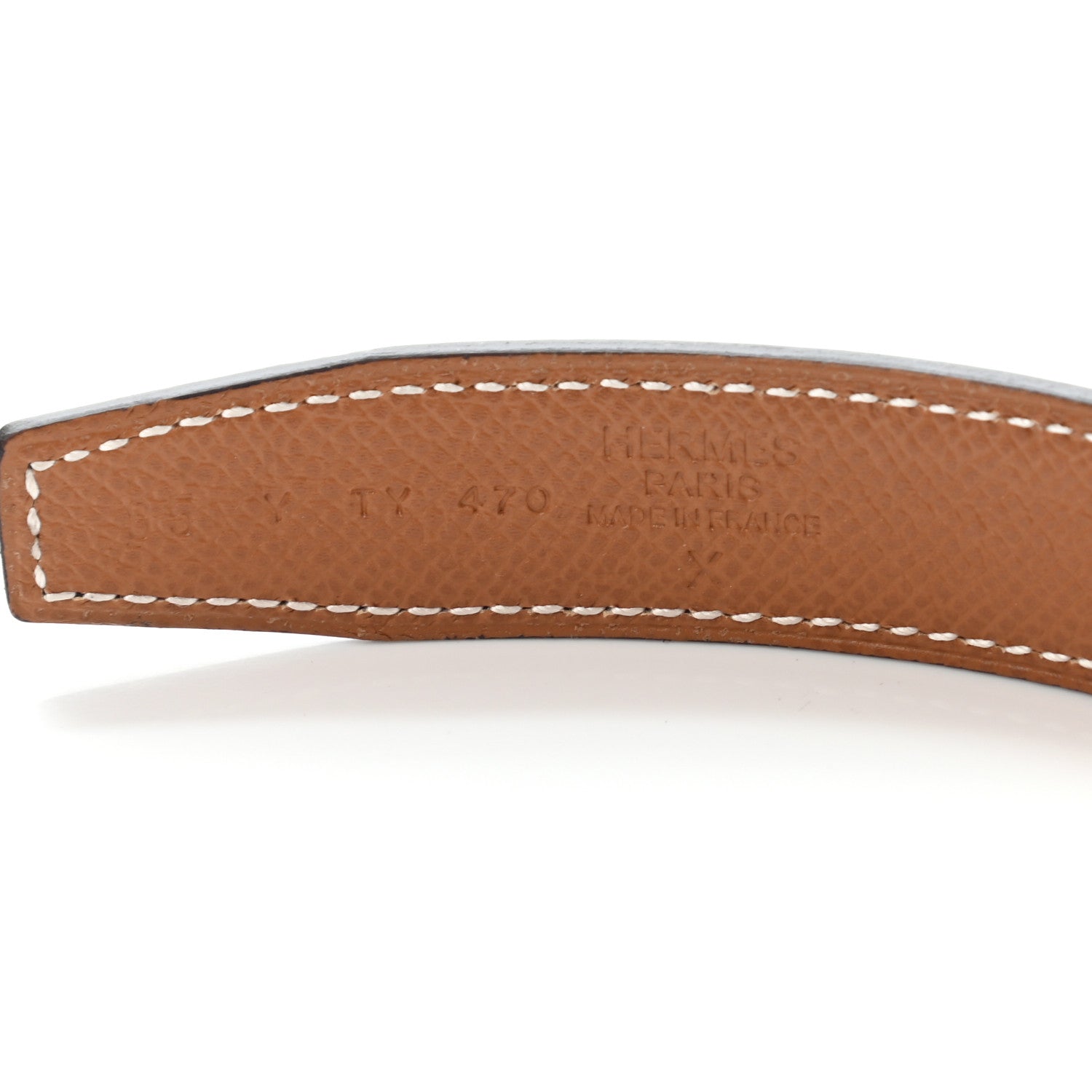 Hermes Swift Epsom 24mm Mini Belt 85 Black Gold 7 of 7
