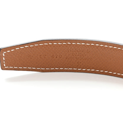 Hermes Swift Epsom 24mm Mini Belt 85 Black Gold 7 of 7