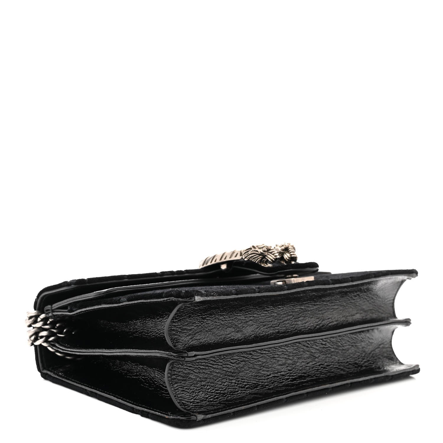 Gucci Velvet GG Monogram Small Dionysus Shoulder Bag Black 4 of 10