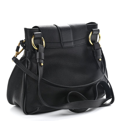Chloe Grained Lambskin Calfskin Small Lexa Shoulder Bag Black 3 of 10