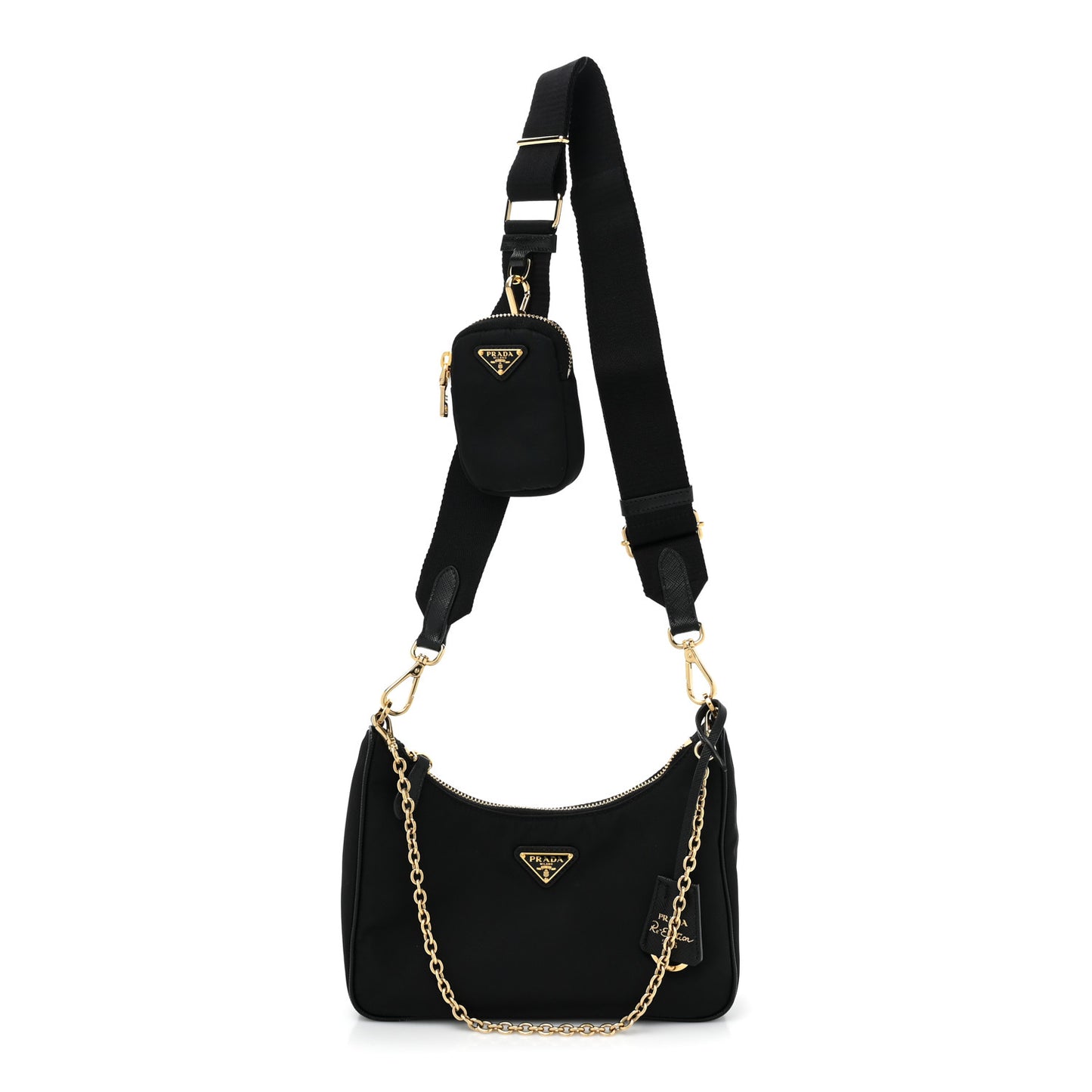 Nylon Re-Edition 2005 Shoulder Bag Black