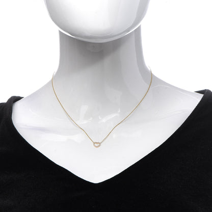 Tiffany 18K Rose Gold Diamond Metro Heart Pendant Necklace 2 of 6