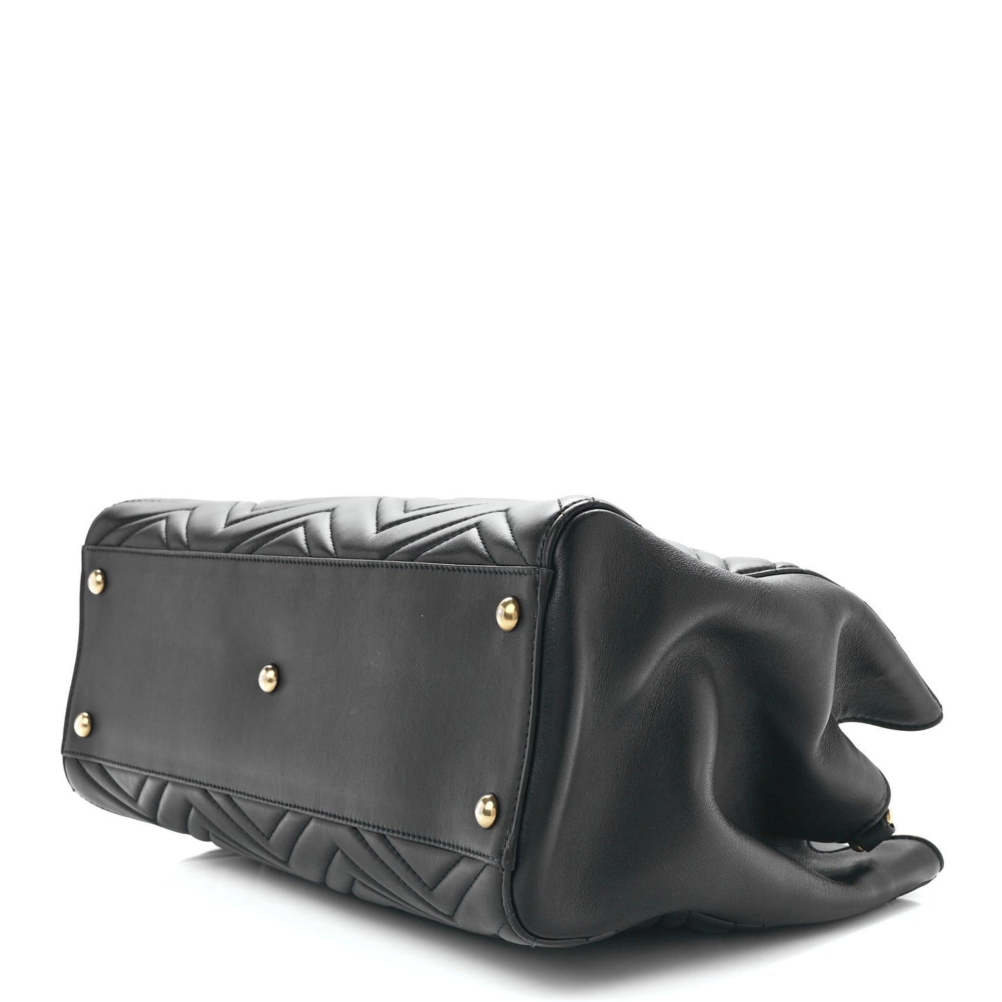 Calfskin Matelasse Medium GG Marmont Tote Black
