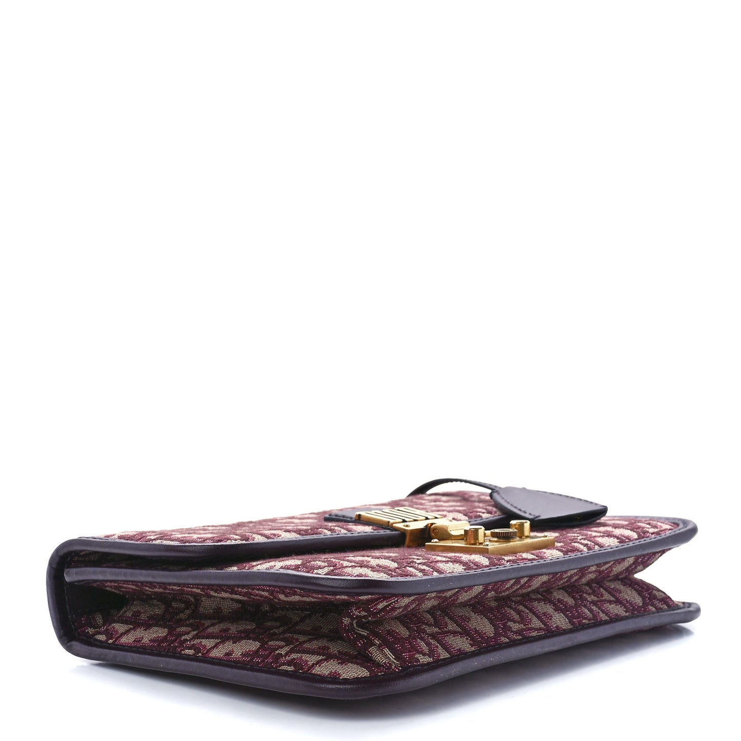 Oblique DiorAddict Flap Bag Burgundy