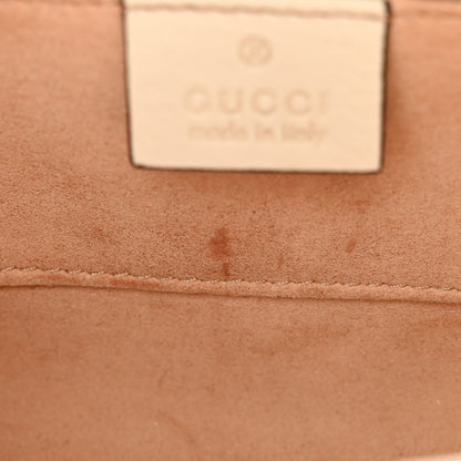 Gucci GG Supreme Monogram Calfskin Small Padlock Shoulder Bag Beige Mystic White Sun Oil 11 of 13