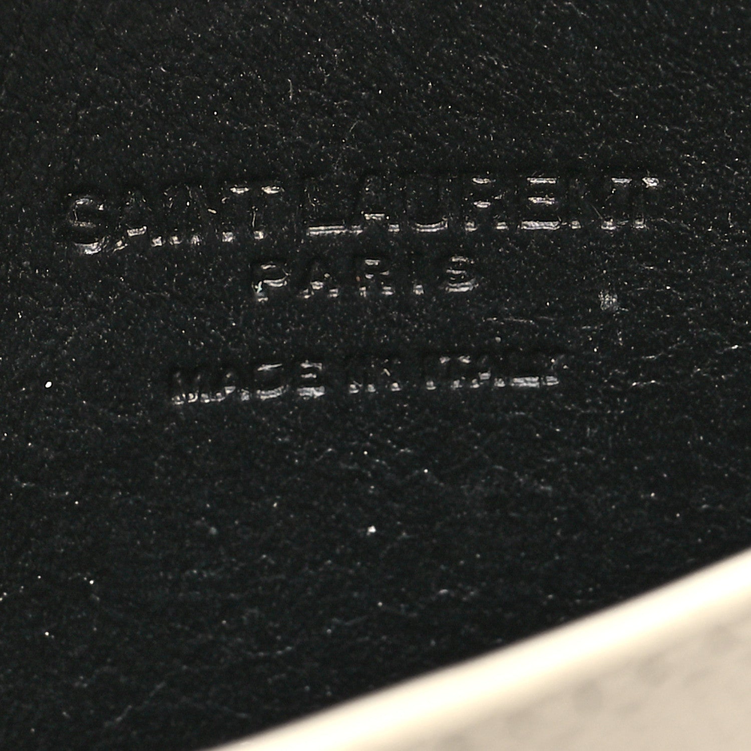 Saint Laurent Grain De Poudre Monogram Uptown Chain Wallet Crema Soft 8 of 14