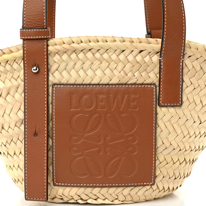 Loewe Raffia Small Basket Tote Bag Natural Tan 7 of 9