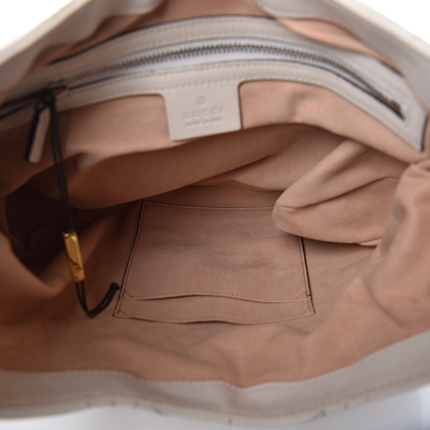 Calfskin Web Quilted Small Dionysus Hobo White