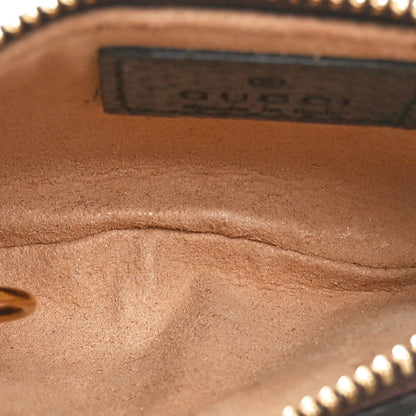 Gucci GG Supreme Monogram Web Ophidia Key Case Beige New Acero 5 of 9