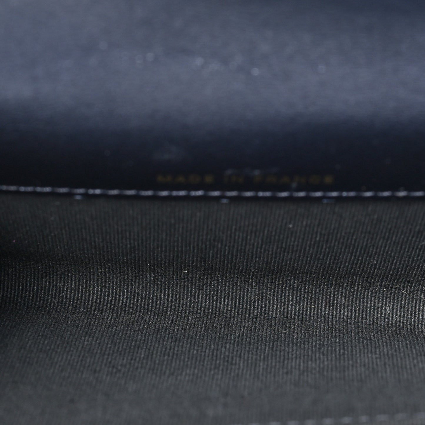 Metallic Lambskin Quilted Flap Card Holder Wallet Dark Blue