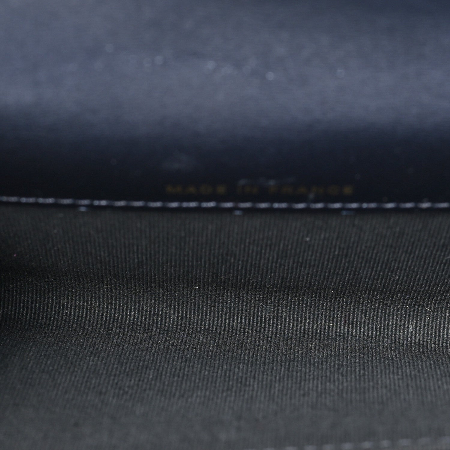Chanel Metallic Lambskin Quilted Flap Card Holder Wallet Dark Blue 5 of 7
