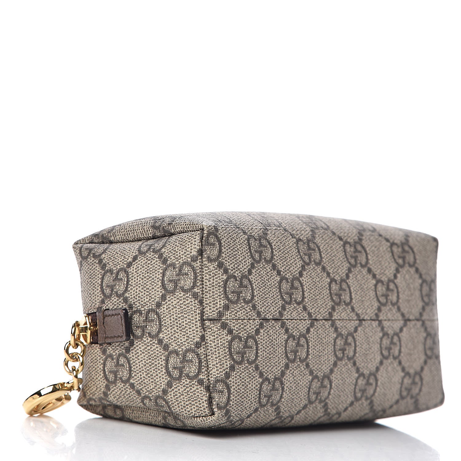 Gucci Soft GG Supreme Monogram Calfskin Small Ophidia Cosmetic Case Beige Ebony New Acero 4 of 7
