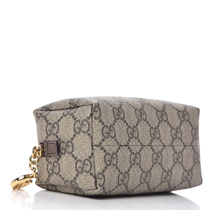 Gucci Soft GG Supreme Monogram Calfskin Small Ophidia Cosmetic Case Beige Ebony New Acero 4 of 7