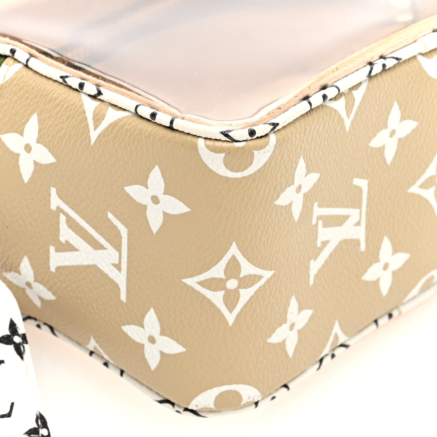 Monogram Giant Beach Pouch Kaki