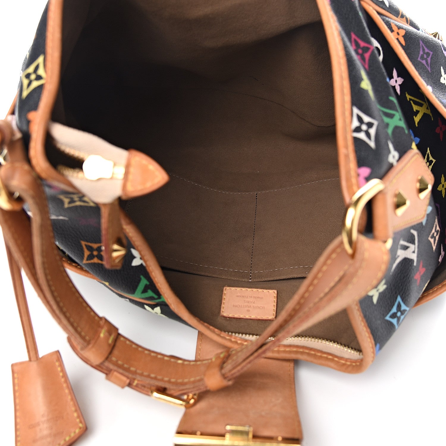 Louis Vuitton Monogram Multicolor Chrissie Black 4 of 11