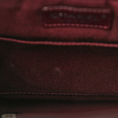 Chanel Glazed Calfskin Quilted Small Salzburg Backpack Burgundy 14 of 15