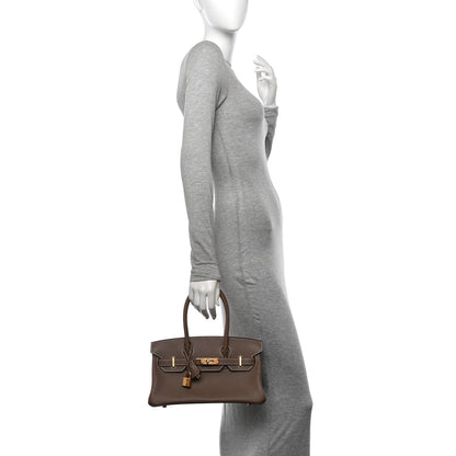 Hermes Evercolor Shoulder Birkin Light 29 Etoupe 3 of 10