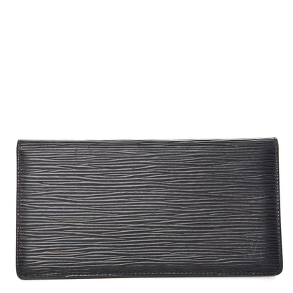 Louis Vuitton Epi Simple Checkbook Cover Black 1 of 11