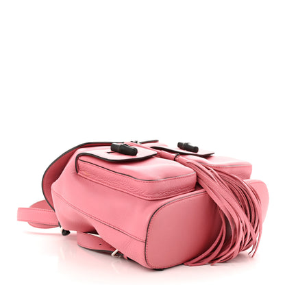 Gucci Cellarius Calfskin Medium Bamboo Backpack Glossy Pink 4 of 13