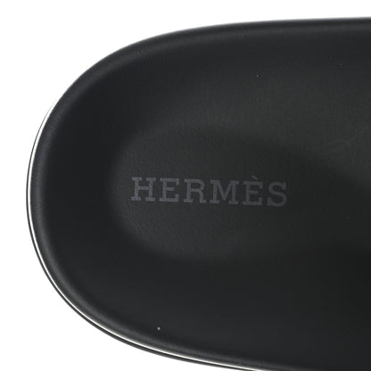 Hermes Calfskin Womens Chypre Sandals 41 Black 7 of 9