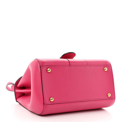 Delvaux Grained Calfskin Mini Brillant Satchel Rose Indien 5 of 12