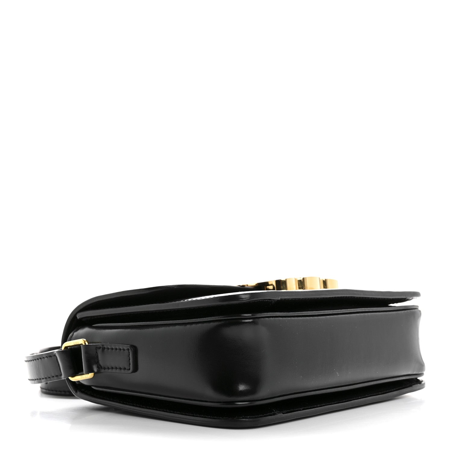 Celine Shiny Calfskin Teen Triomphe Black 4 of 12