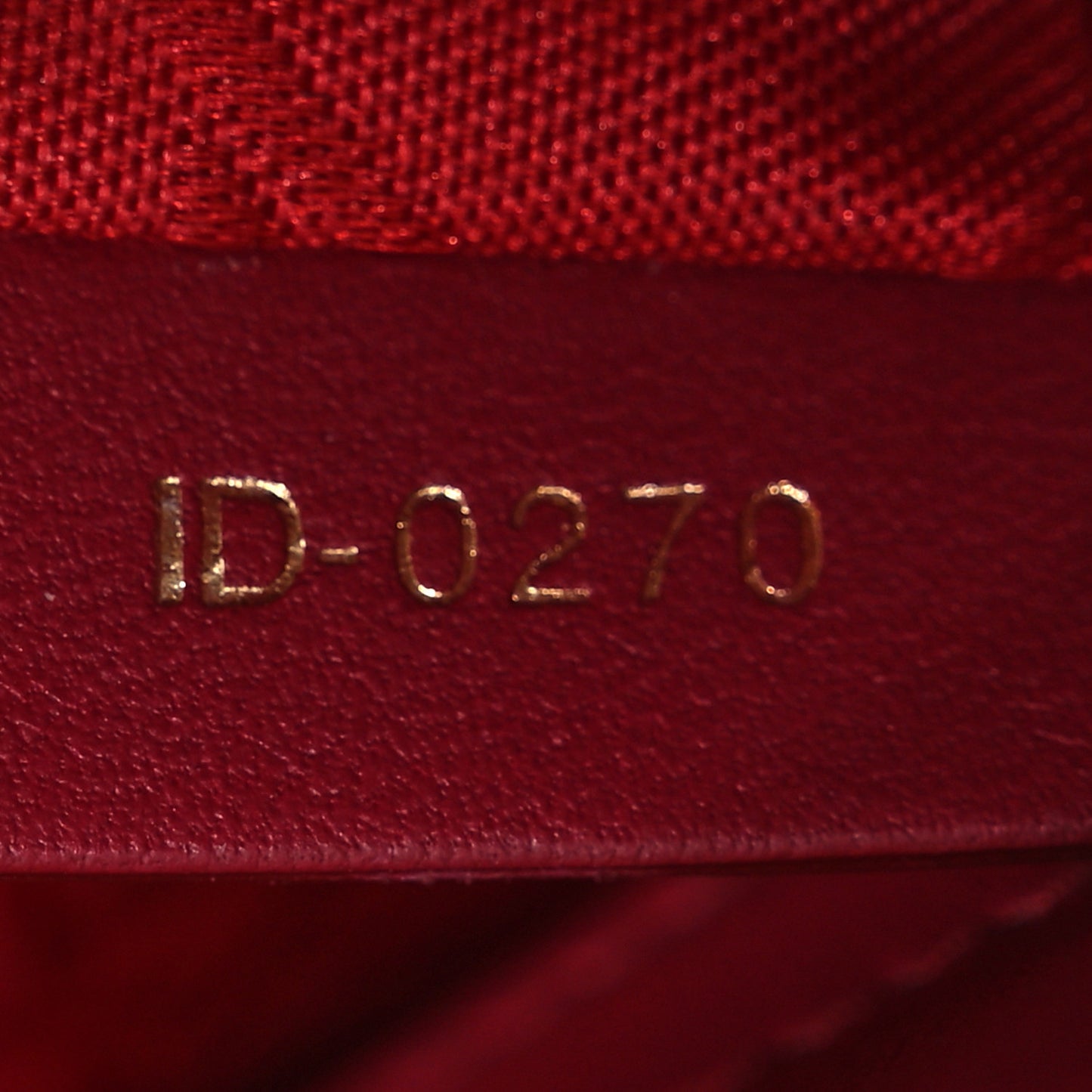Lambskin Cannage Mini Lady Dior Red